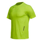 Round Neck Mens Sports Top Comfortable Wearing High Air Permeability Soft Touching