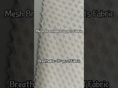 Mesh Breathable Sports Fabric 100% Polyester 100gsm